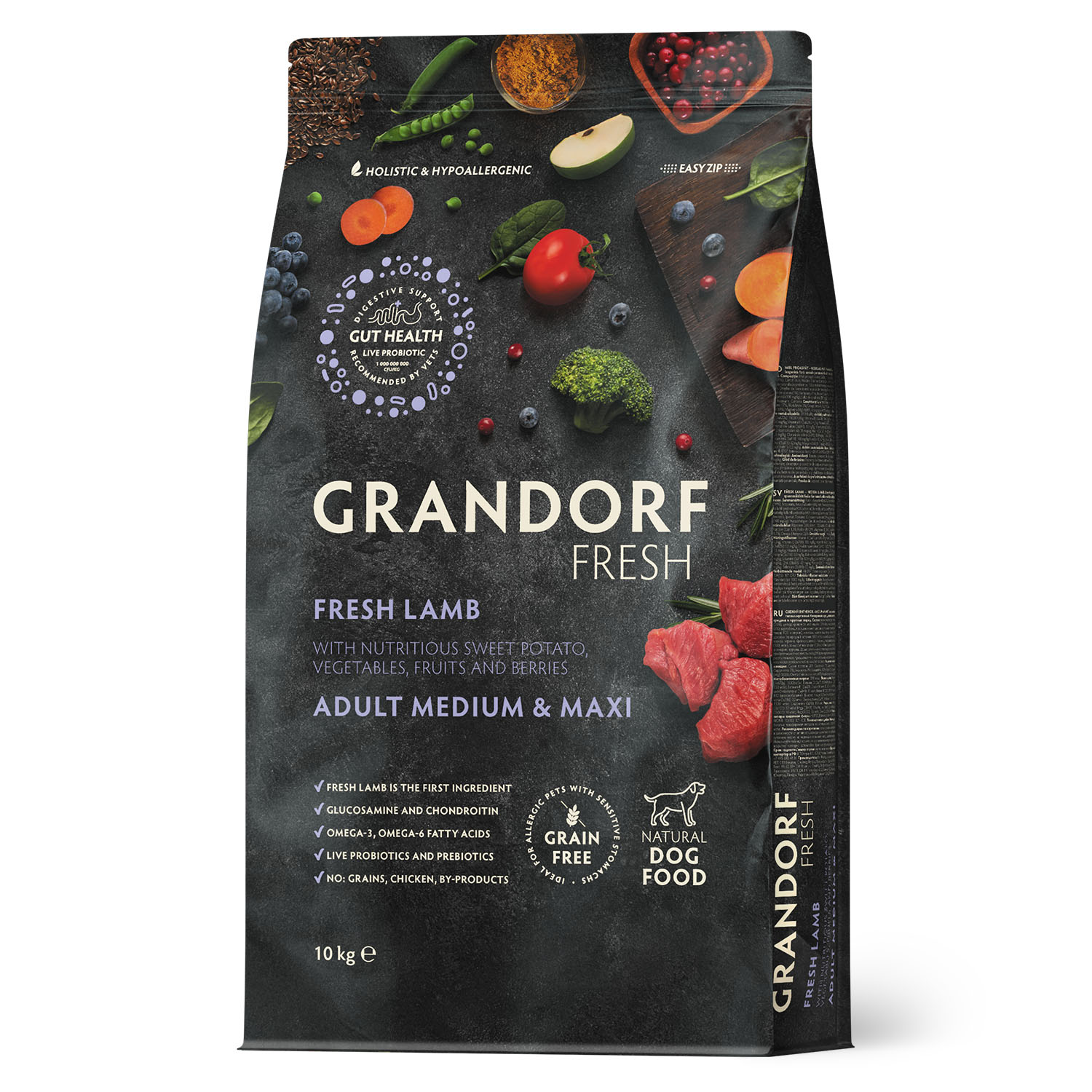 Grandorf Fresh Grandorf Сухой беззерновой корм для средних собак с ягненком 10 кг 5407007852871