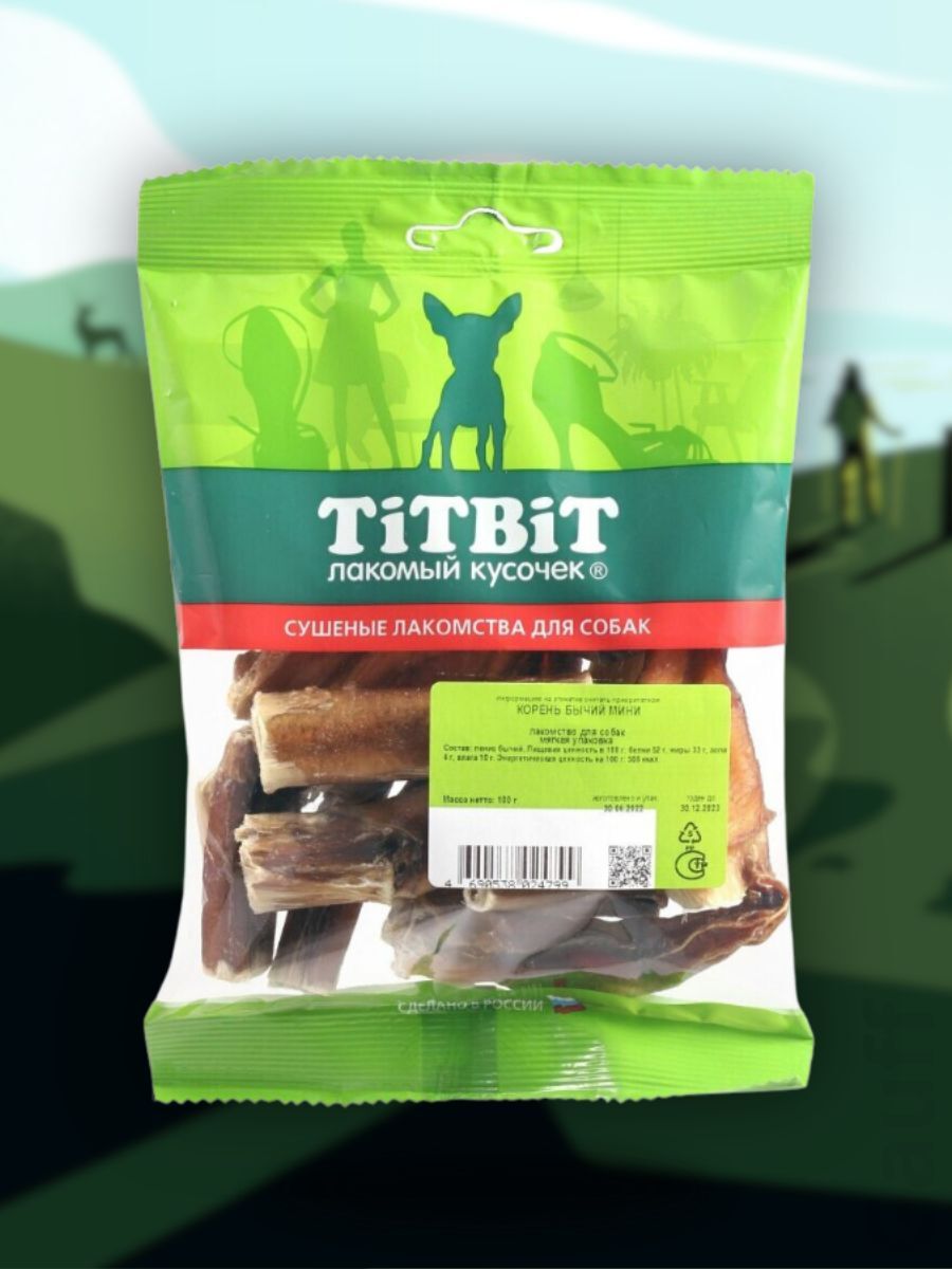 TiTBiT Лакомство Корень бычий мини 100 гр 4690538022238