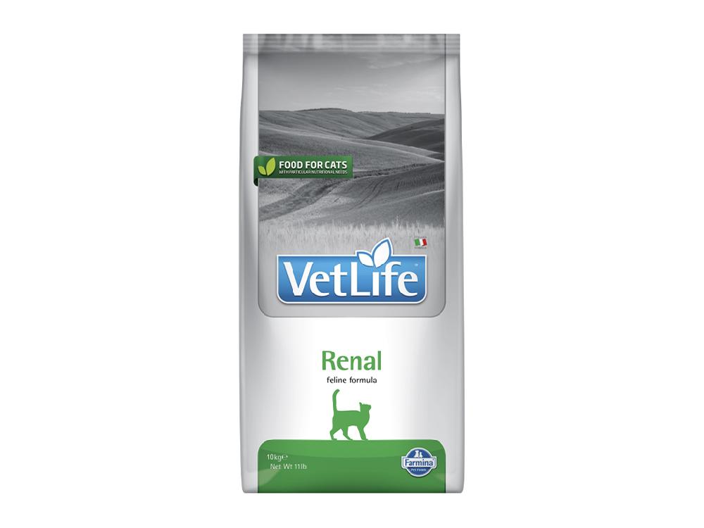Сухой корм для кошек Farmina Vet life Renal, при почечной недостаточности, лечебный, ветеринарная диета, 10 кг