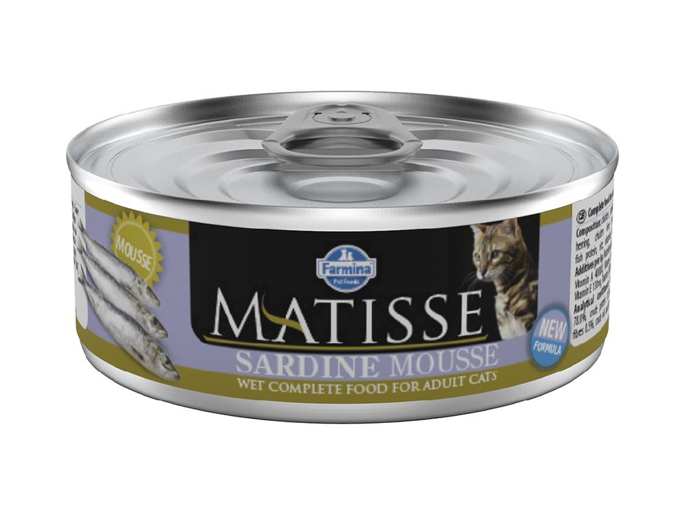 FARMINA Мусс для кошек Matisse, с сардиной, 85 г