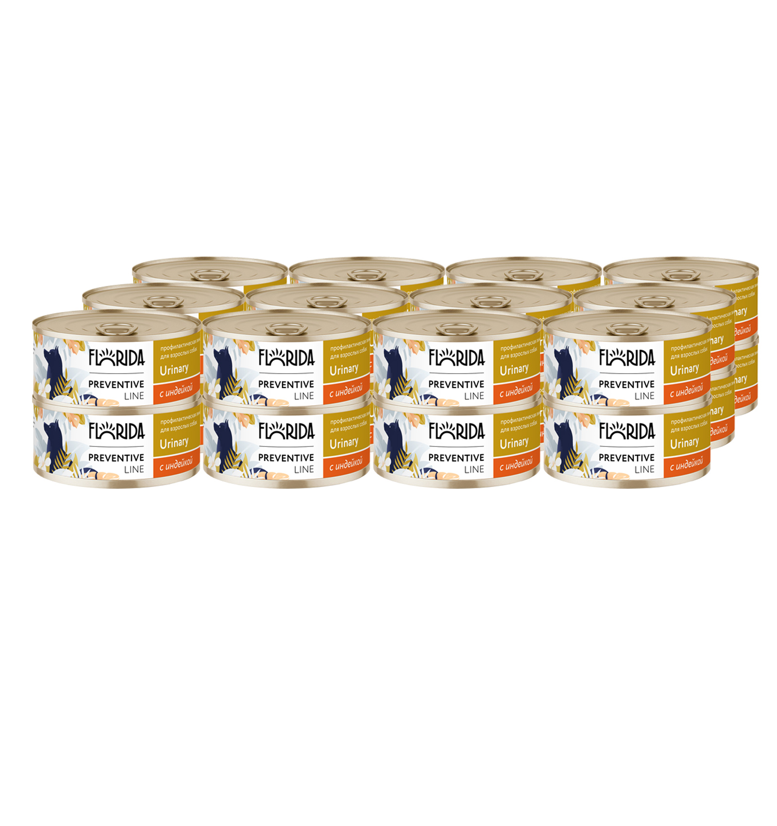 Florida Влажный корм для собак с индейкой Urinary 24шт-100г