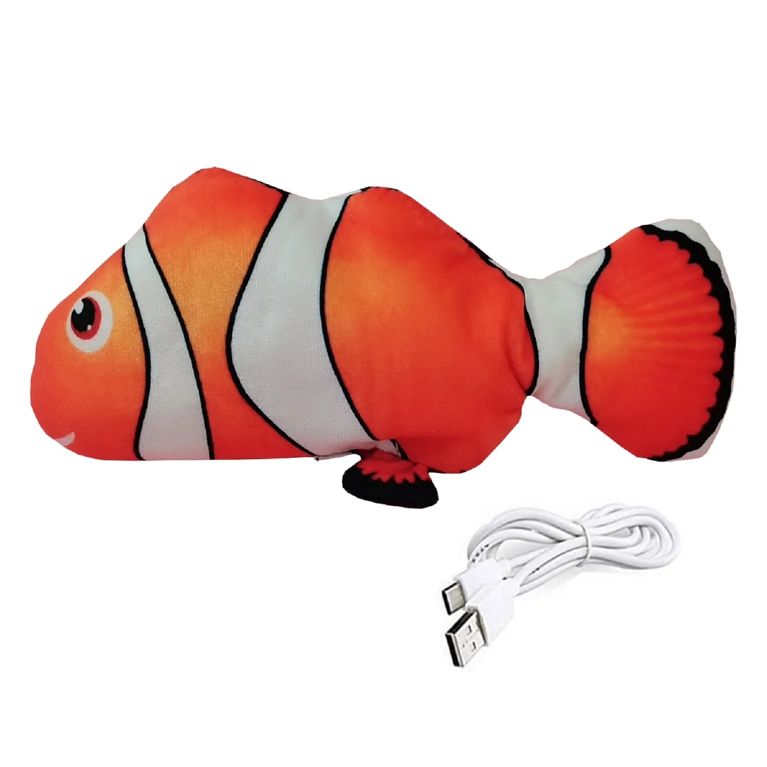 Homecat Игрушка для кошек интерактивная шевелящаяся рыба, на USB зарядке, 25 см