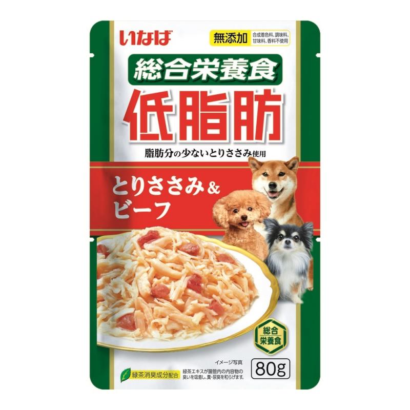 Inaba Влажный корм INABA Teishibo для собак Куриное филе и говядина в желе, пауч, 80 г