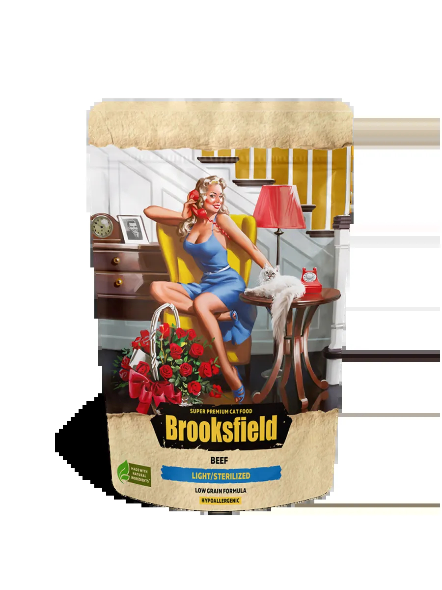 BROOKSFIELD Корм для стерилизованных кошек с лишним весом, говядина 400г