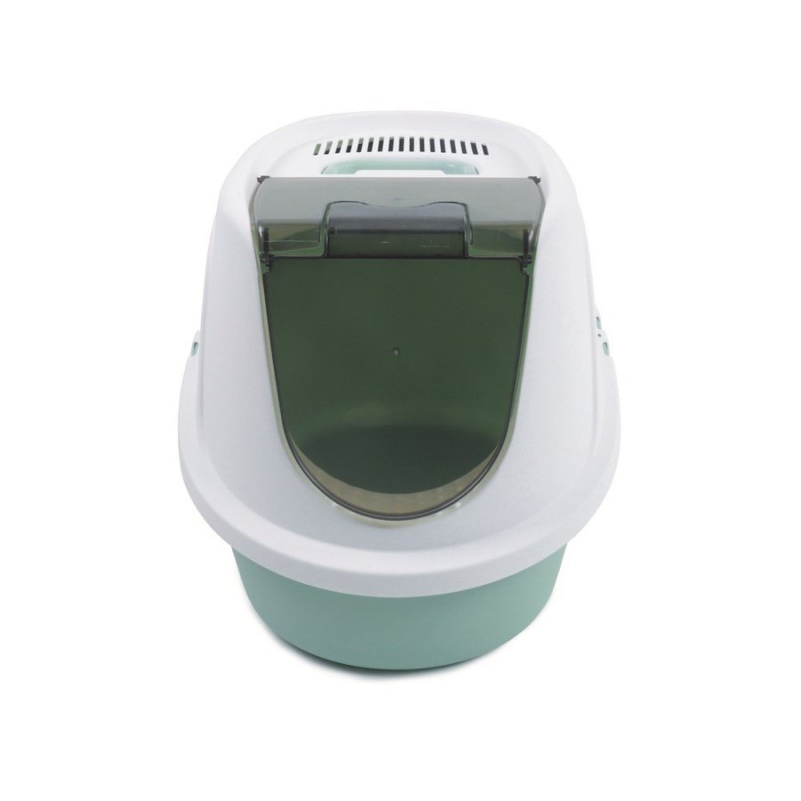 M-PETS ЭКO TIMA Туалет-бокс  для кошек, цвет морская волна, размер M, 52.3x39.7x38 см
