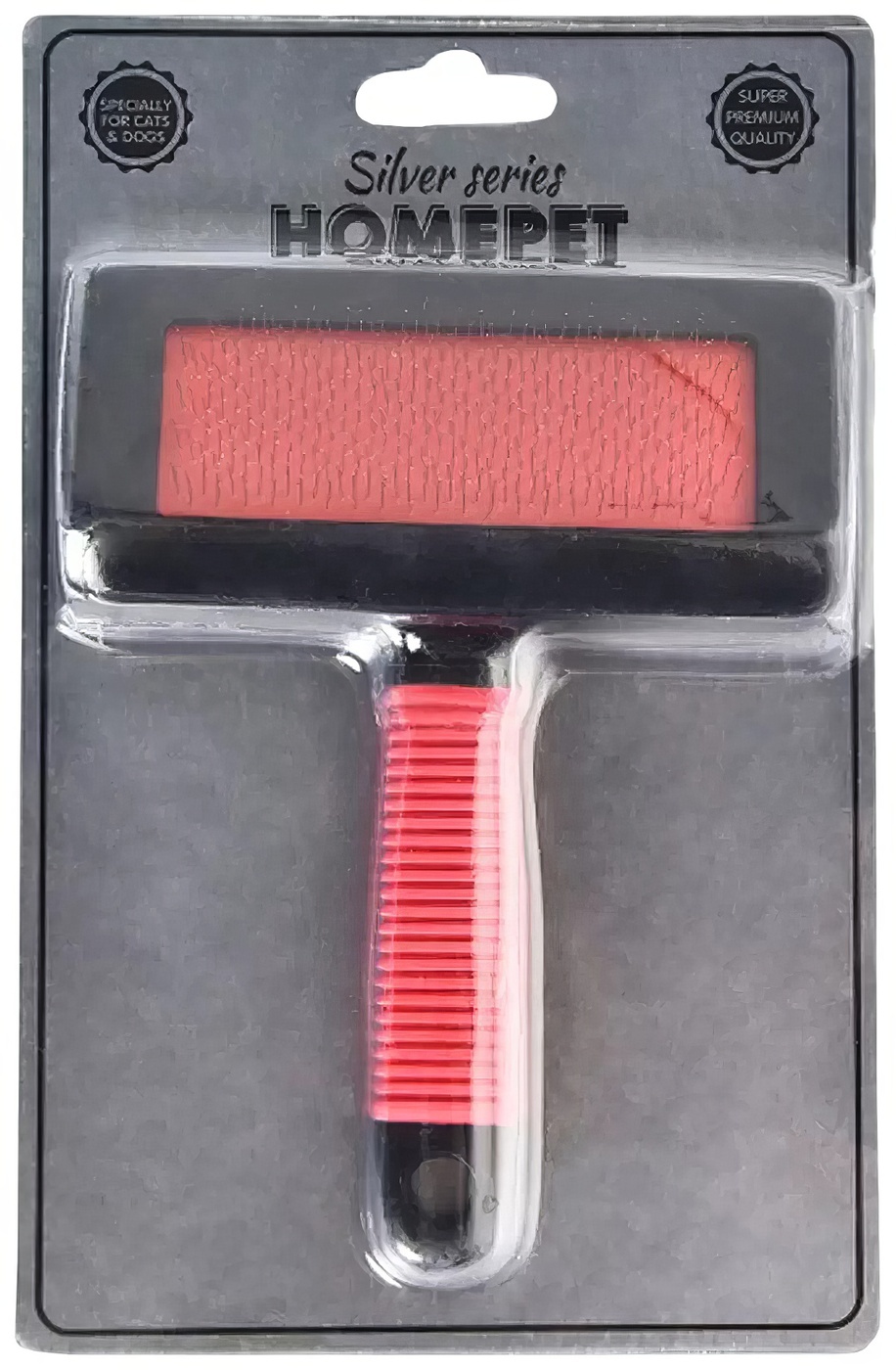 HOMEPET SILVER SERIES 15,5 см х 11,5 см размер M пуходерка пластиковая