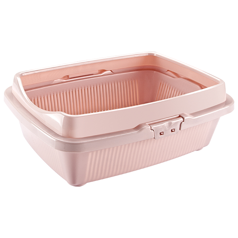 Туалет для кошек ДОГУШ большой с бортом и сеткой