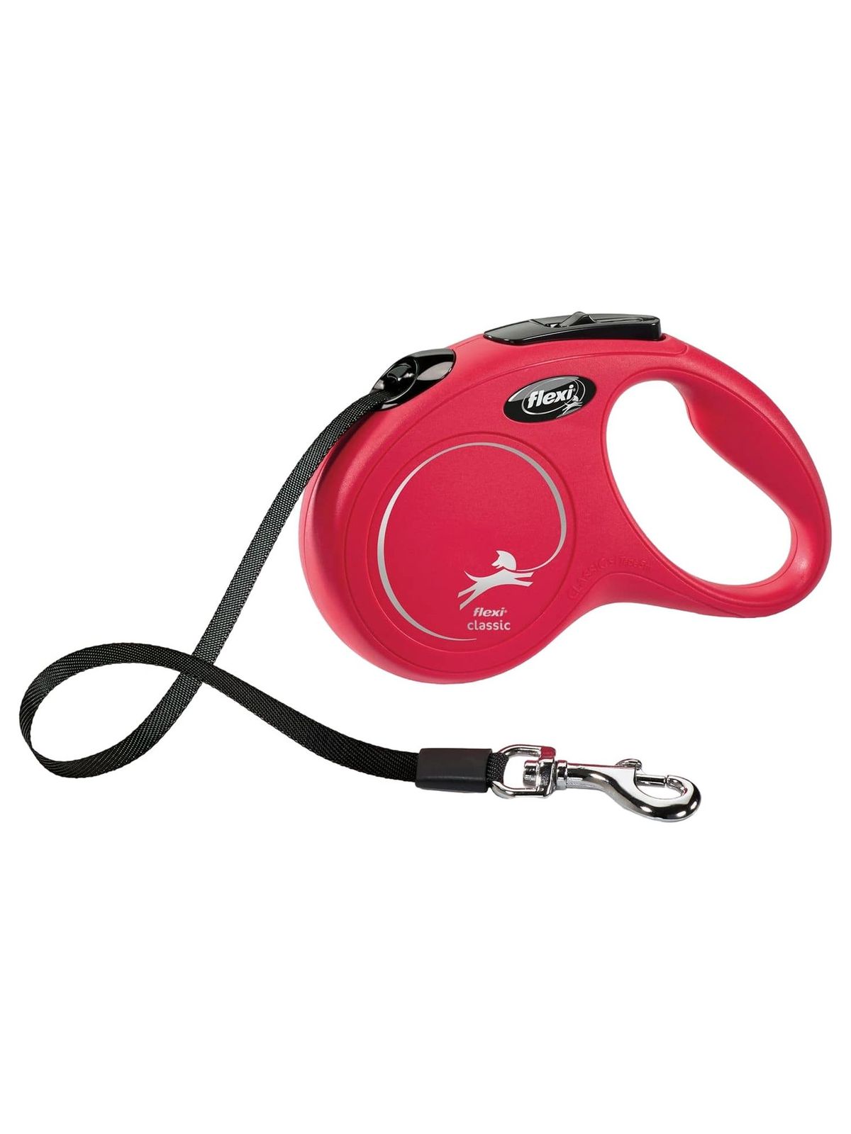 flexi рулетка New Classic S (до 15 кг) 5 м лента красная 4000498023204