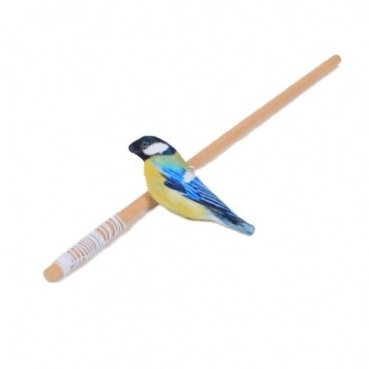 Игрушка для кошек FOXIE Дразнилка Синица с валерианой и кошачьей мятой