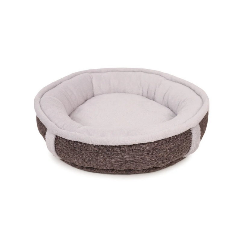 Лежанка ЛОФТ КРУГЛАЯ Rich Breed (PerseiLine), размер M, 47х10 см, цвет коричневый