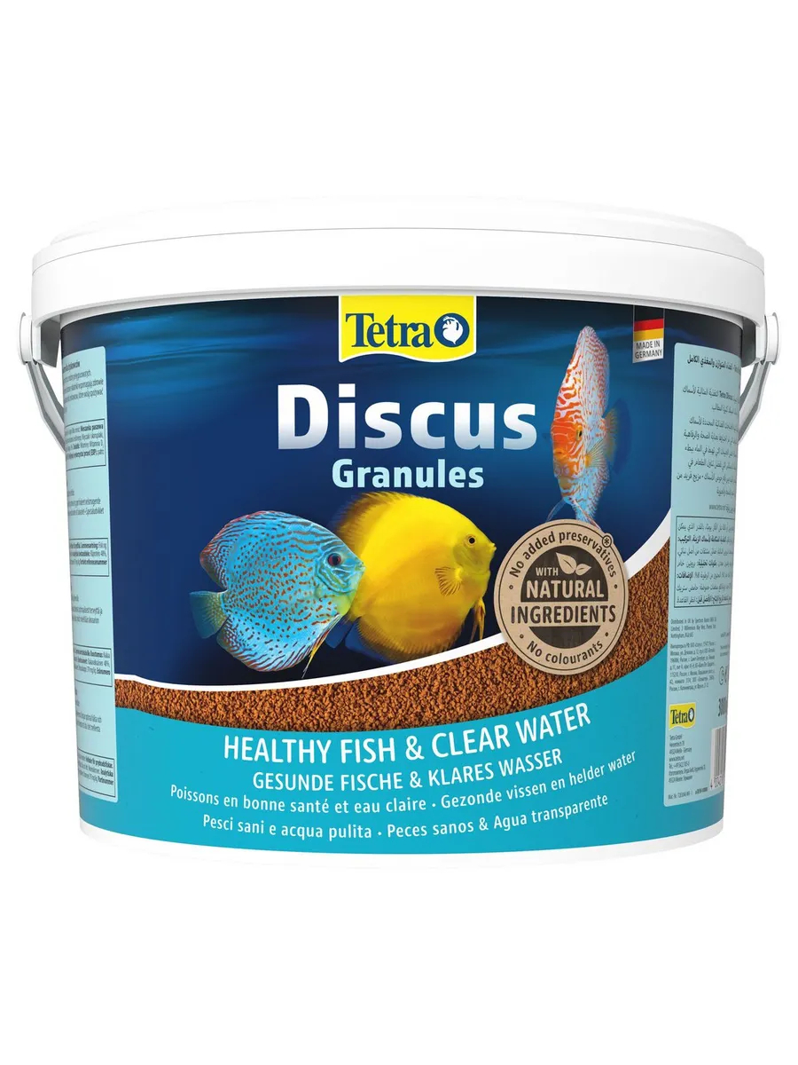 TetraDiscus корм для дискусов в гранулах 10 л (ведро)