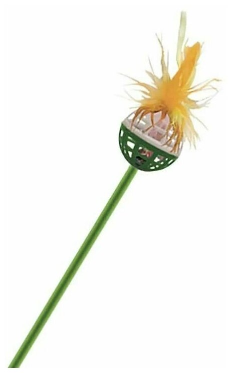 Зооник 16458 Игрушка д/кошек Дразнилка с перьями