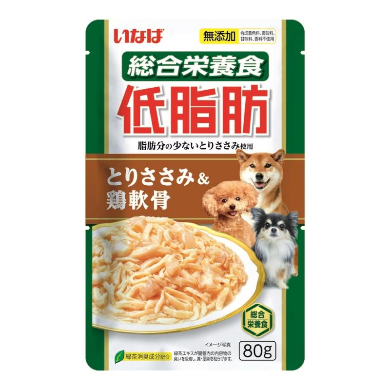 Inaba Влажный корм INABA Teishibo для собак Куриное филе и куриные хрящи в желе, пауч, 80 г