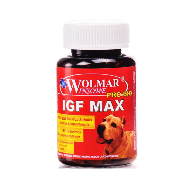 WOLMAR WINSOME Wolmar Winsome Pro Bio IGF MAX, оптимизатор питания для роста мышц, таблетки, № 180