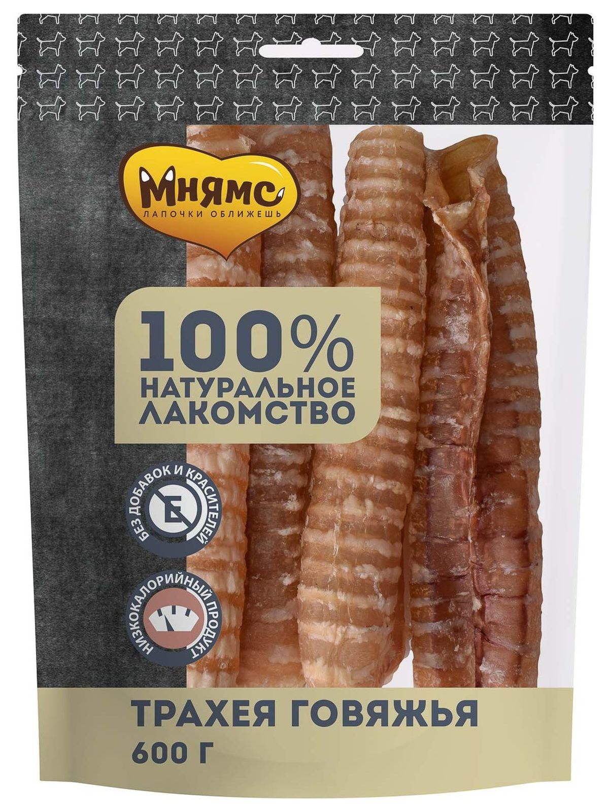 Лакомство Мнямс На каждый день для собак Трахея говяжья 600 г