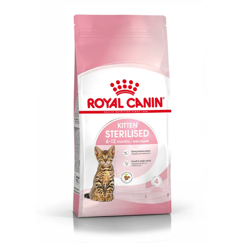 Сухой корм Royal Canin Kitten Sterilised, для стерилизованных котят в возрасте от 6 до 12 мес. 2 кг