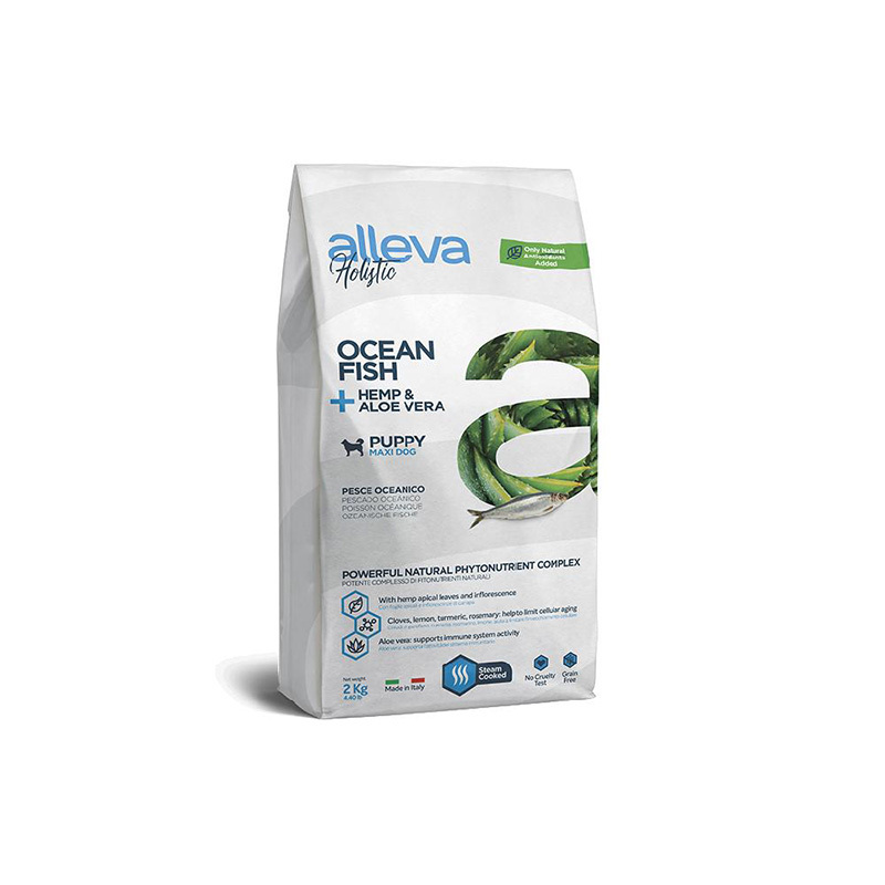 Alleva Holistic Беззерновой корм для щенков крупных пород с рыбой 2 кг 8002754002288