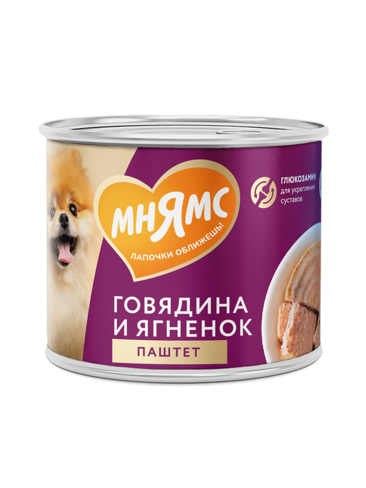 Влажный корм Мнямс На каждый день Паштет из говядины и ягненка для собак «ЗДОРОВЫЕ СУСТАВЫ» 200 г