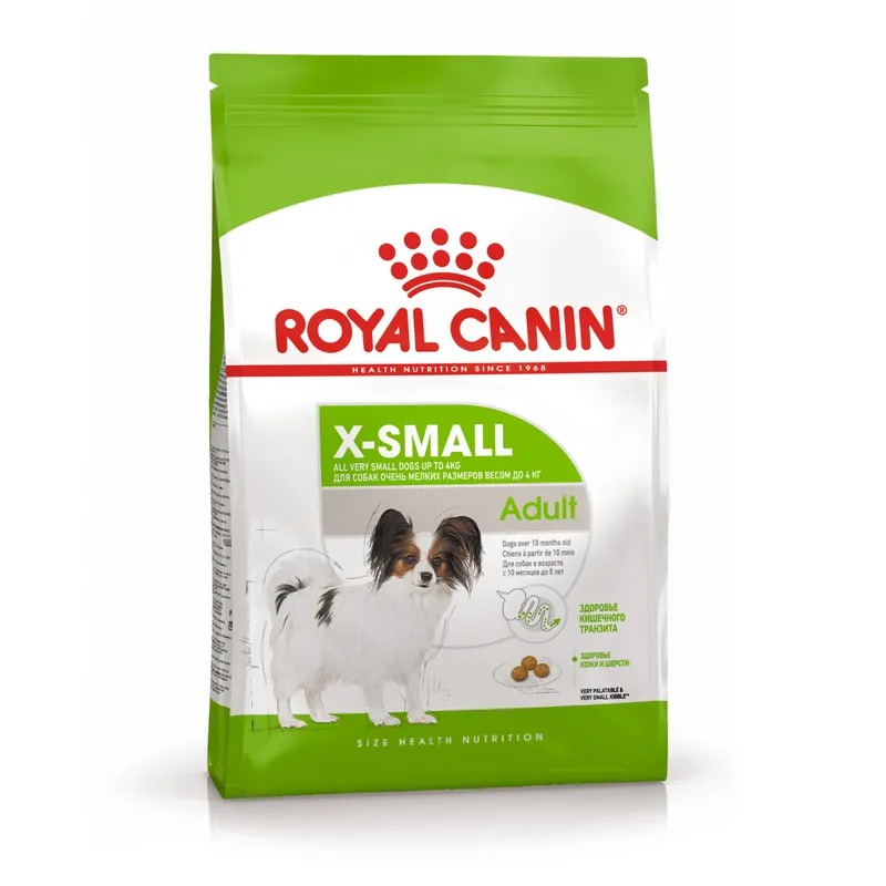ROYAL CANIN X-Small Сухой корм для собак миниатюрных пород 500 гр 4627109384358