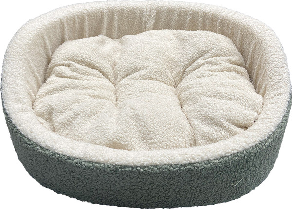 HomePet Барашек №1 Диванчик для домашних животных, зелено-кремовый, 43см х 38см х 15см