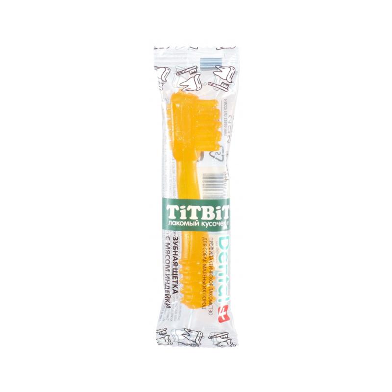 TiTBiT Лакомство Зубная щетка с мясом индейки для собак 13 гр 4690538019863
