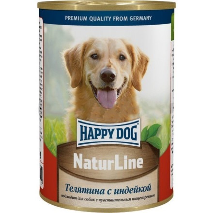 Happy Dog Телятина с индейкой - 0,41 кг