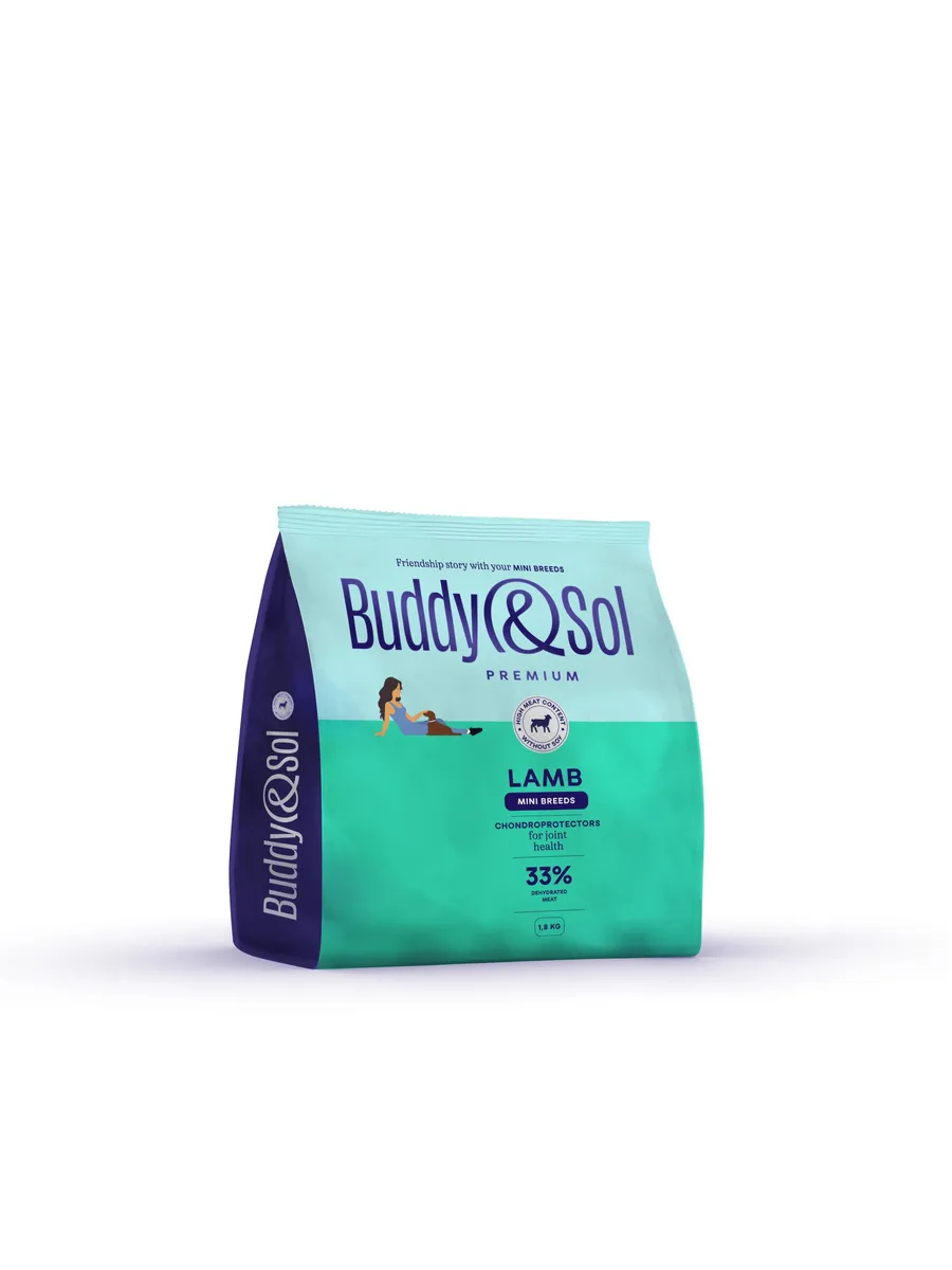 Buddy&Sol Сухой корм для собак мелких пород с ягненком 1,8кг