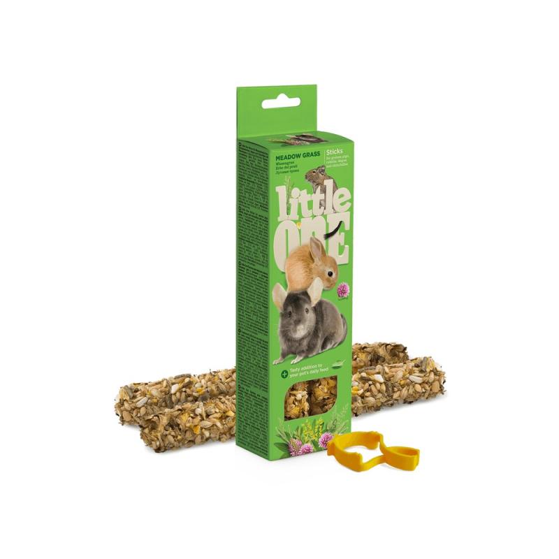 LITTLE ONE Палочки "Little One" (Литтл Ван) для морских свинок, кроликов и шиншилл с луговыми травами, 2х55 г