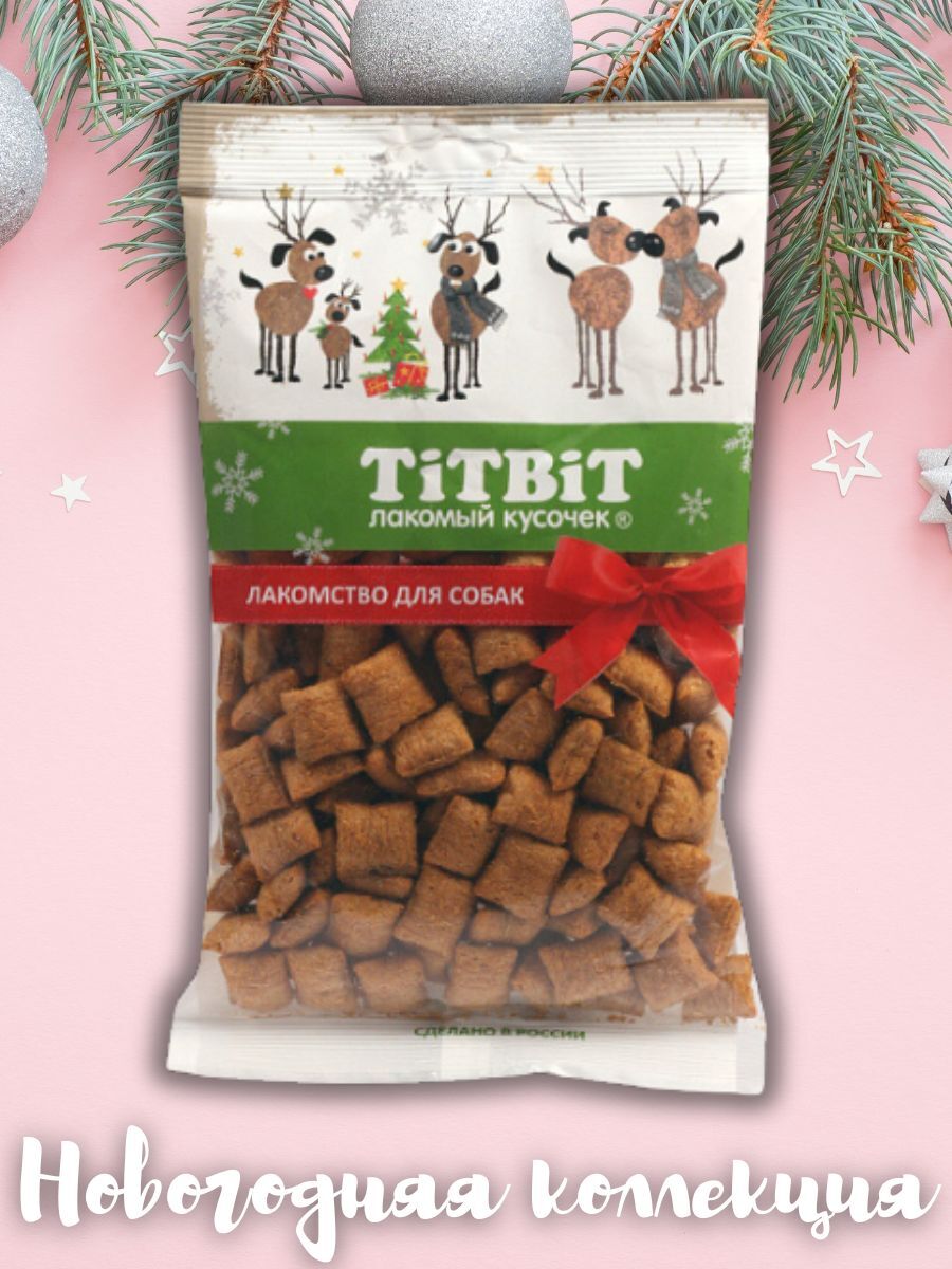 TiTBiT Хрустящие подушечки вкус индейки для маленьких пород 95 г