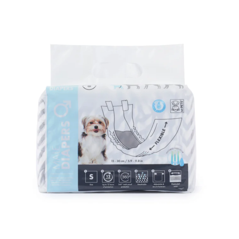 Пояс одноразовый для кобелей Мпетс, размер №1 S 15-30 см, MPets, 10116199