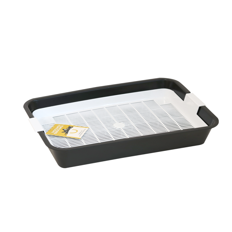 Моськи-Авоськи Туалет для кошек с сеткой, 40х26х6,5 см, черный