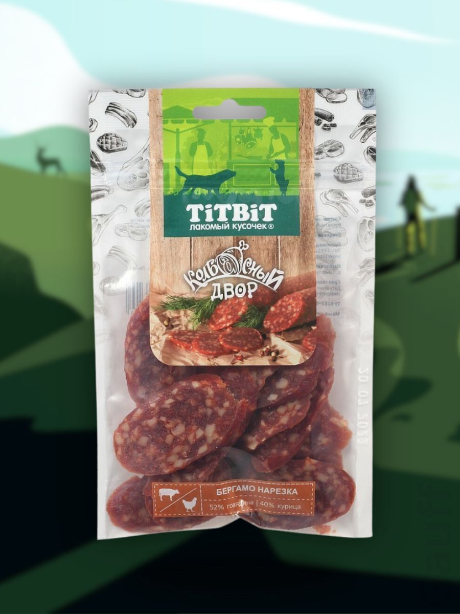 TiTBiT Лакомство Нарезка Бергамо Колбасный двор 80 гр 4690538022320