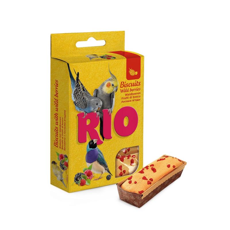 Бисквиты RIO для всех видов птиц с лесными ягодами, 5х7 г