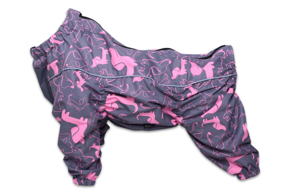 Дождевик для собаки LionPets Woopy SLM-8320 девочка (Размер 5 (Длина спинки 37, грудь 47-57, шея 33-43))