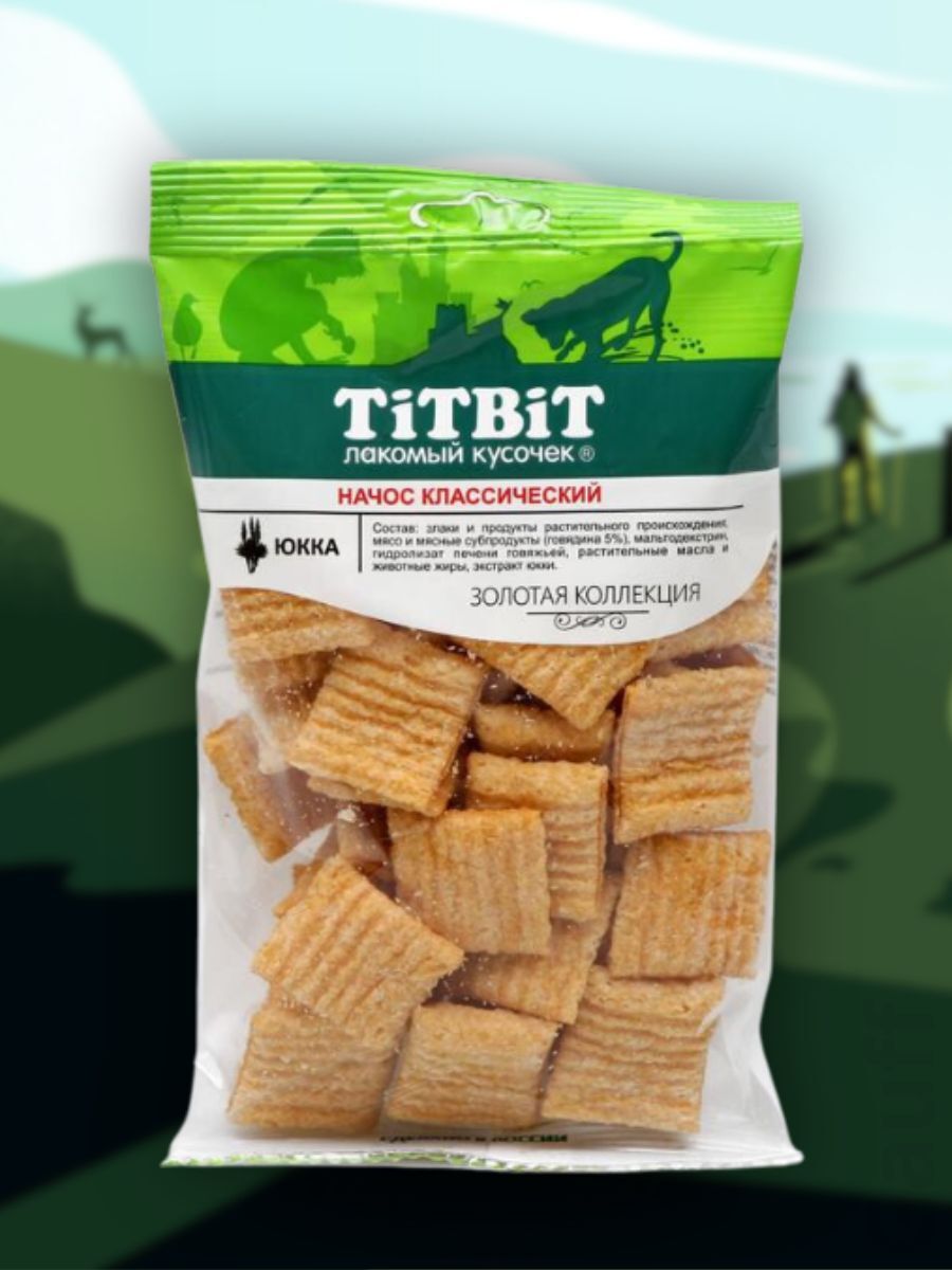 TiTBiT Лакомство Начос классический для собак 80 гр 4690538018804