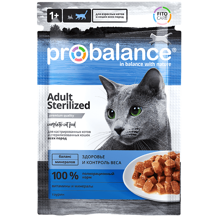 ProBalance Влажный корм для взрослых стерилизованных кошек, 85 г