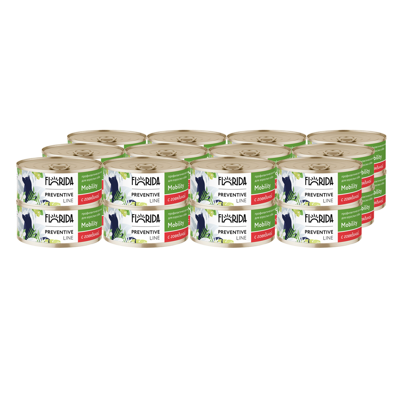 Florida Влажный корм для собак с говядиной Mobility 24шт-100г
