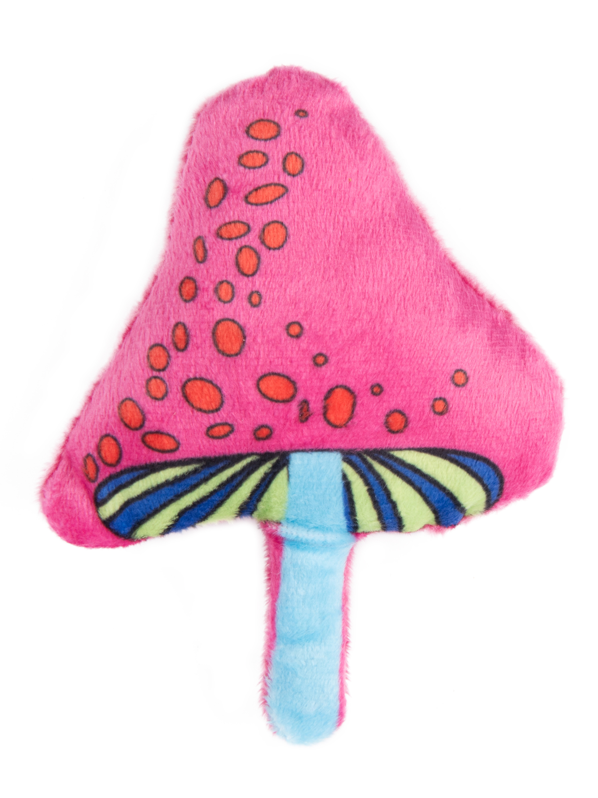 Игрушка Mr.Kranch для кошек Волшебный Грибочек плюшевая с кошачьей мятой 12 см красная