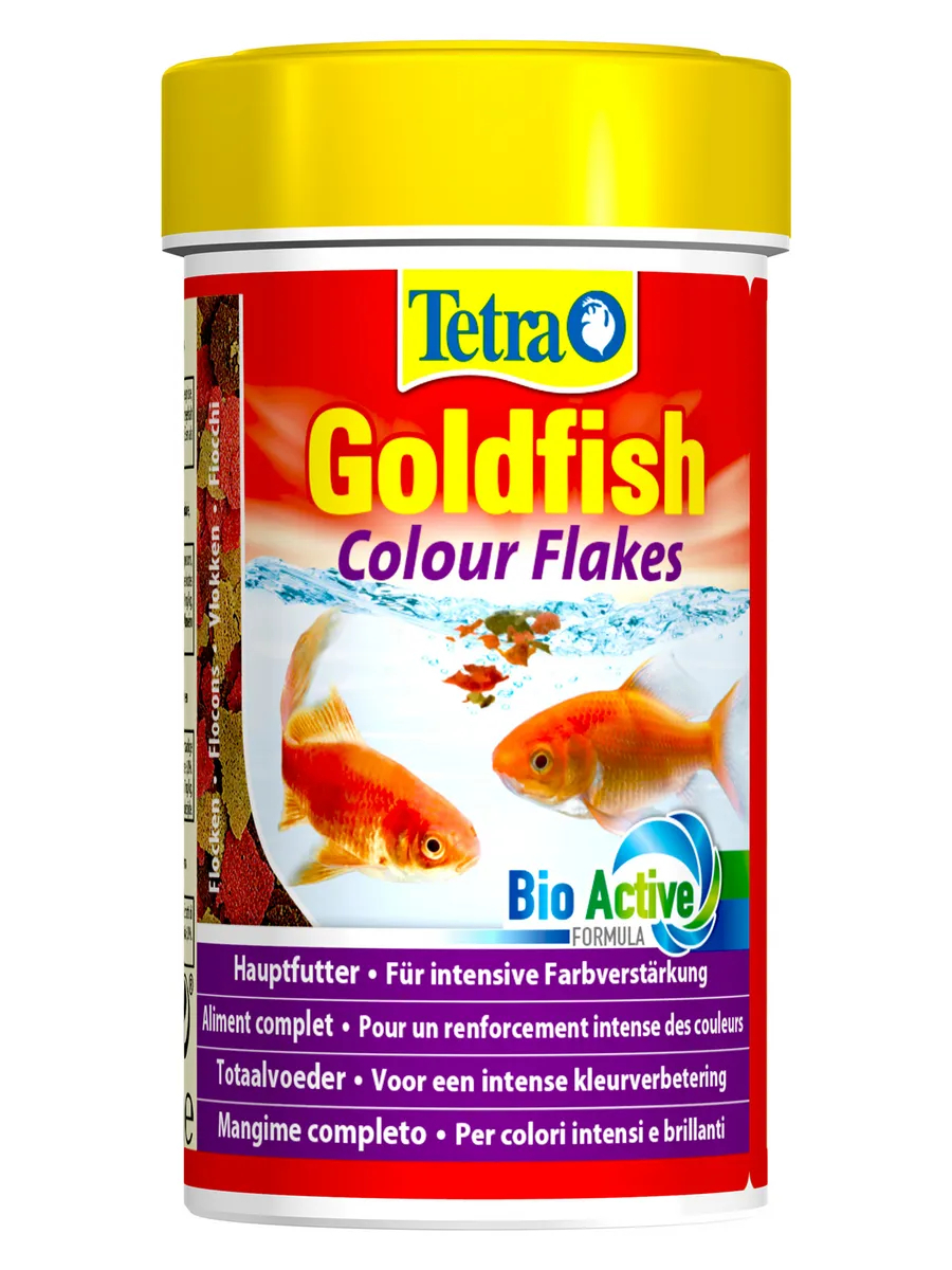 TetraGoldfish Colour корм в хлопьях для улучшения окраса золотых рыб 100 мл