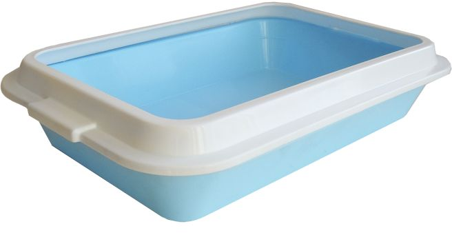 Туалет для кошек Lucky с рамкой 40,5*27*8 см