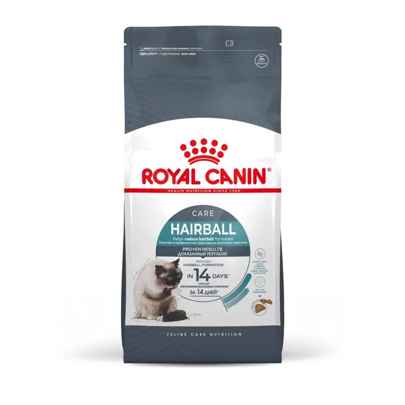 ROYAL CANIN Hairball профилактика образования волосяных комочков 10 кг 4690553016496