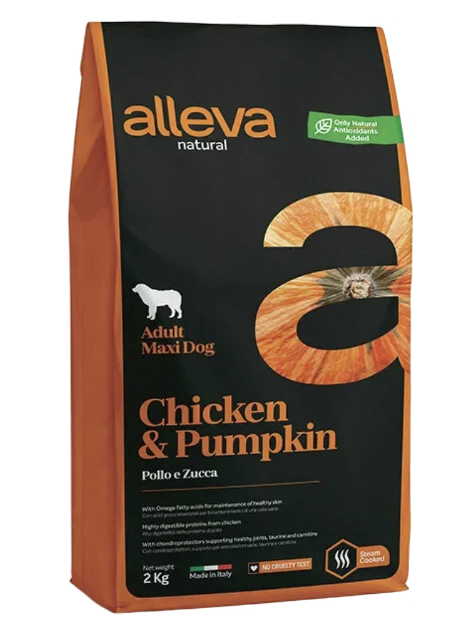 Alleva Низкозерновой корм для собак крупных пород с курицей 12 кг 8002754002165