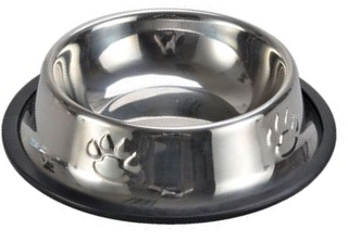 VM Миска металлическая на резинке рельефная, 240 мл