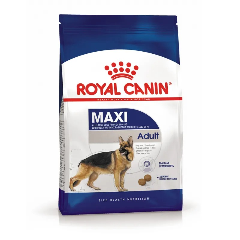ROYAL CANIN Maxi Adult Корм для собак крупных пород 15 кг 4627109384891