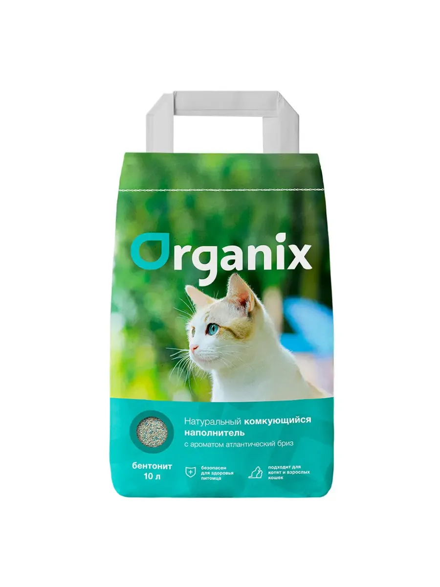 Organix Комкующийся наполнитель с ароматом атлантический бриз 8 кг 4606832542600