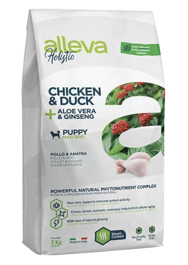 Alleva Holistic Беззерновой корм для щенков крупных пород с курицей 2 кг 8002754002257