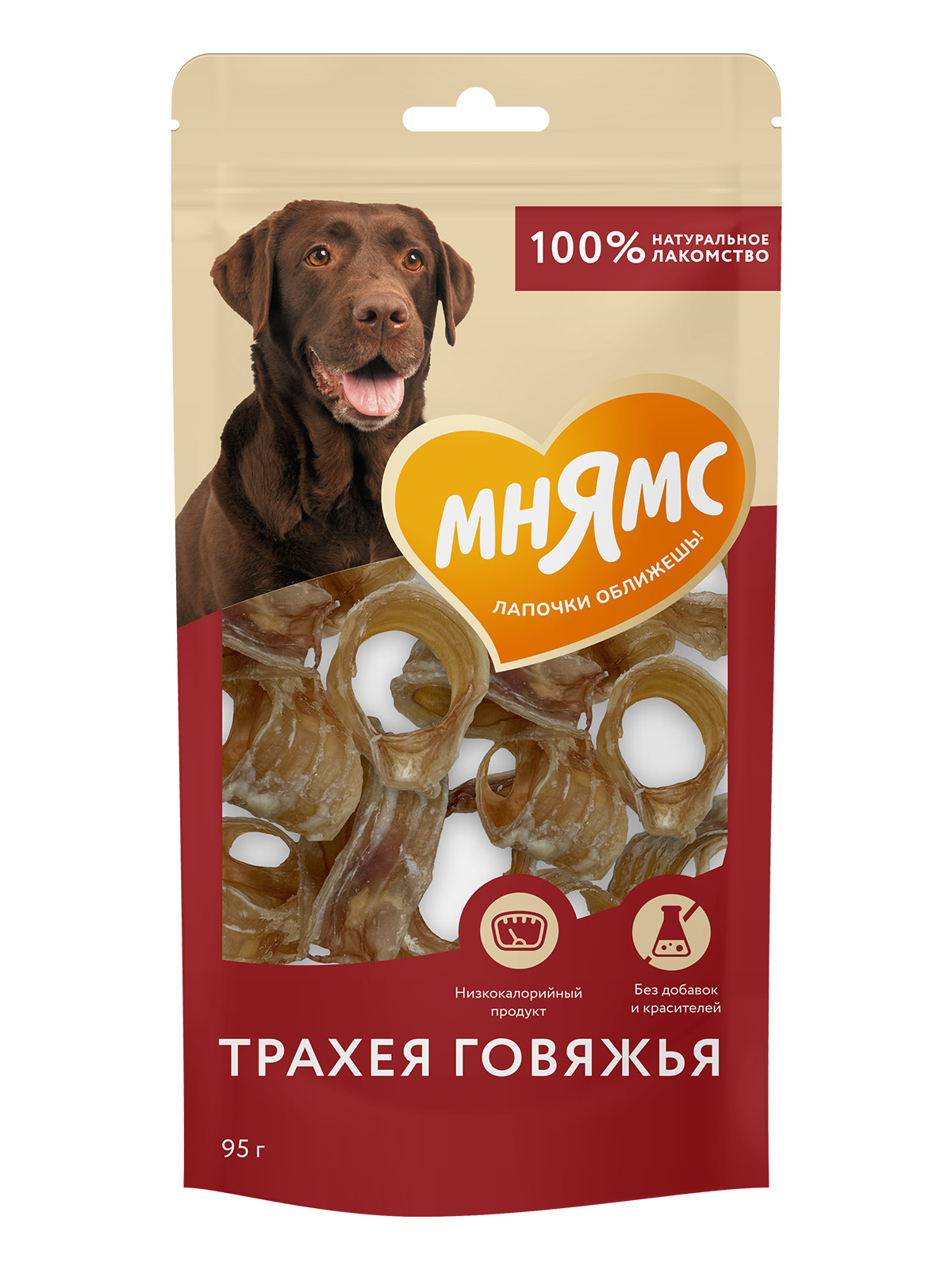 Лакомство Мнямс На каждый день для собак Трахея говяжья 95 г