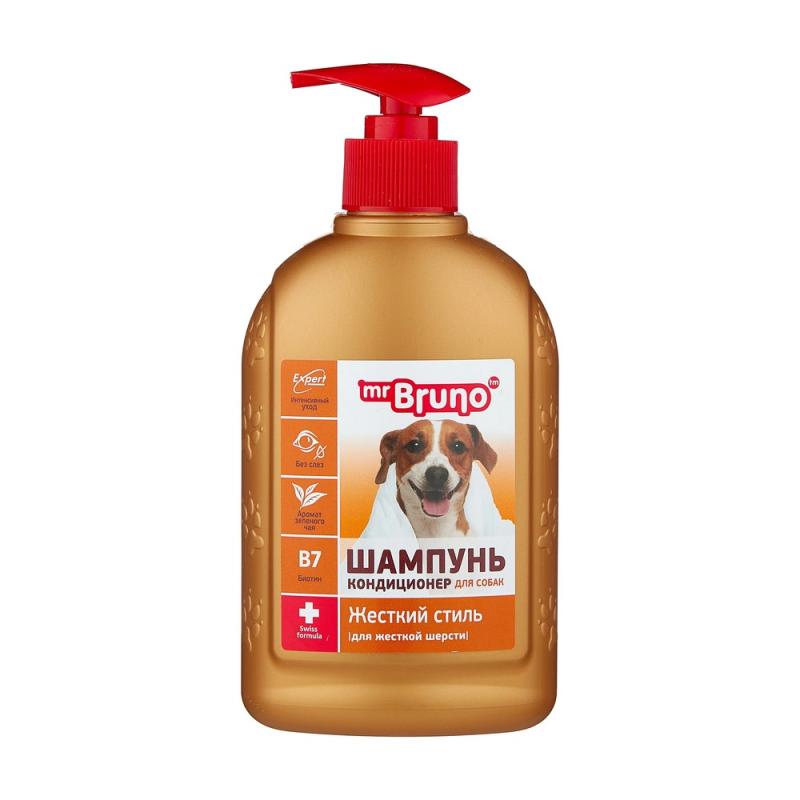 Шампунь Mr.Bruno  Жесткий стиль  для собак жесткошерстных пород, 350 мл