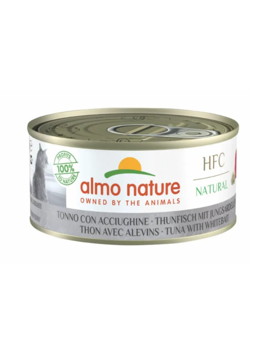 Almo Nature Влажный корм для кошек, с тунцом и мальками, 1 шт - 150гр