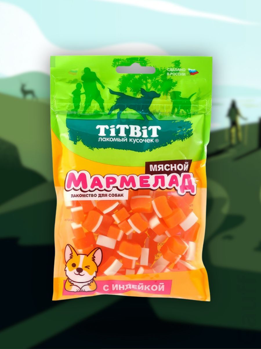 TiTBiT Лакомство Мармелад мясной с индейкой 120 гр 4690538026205